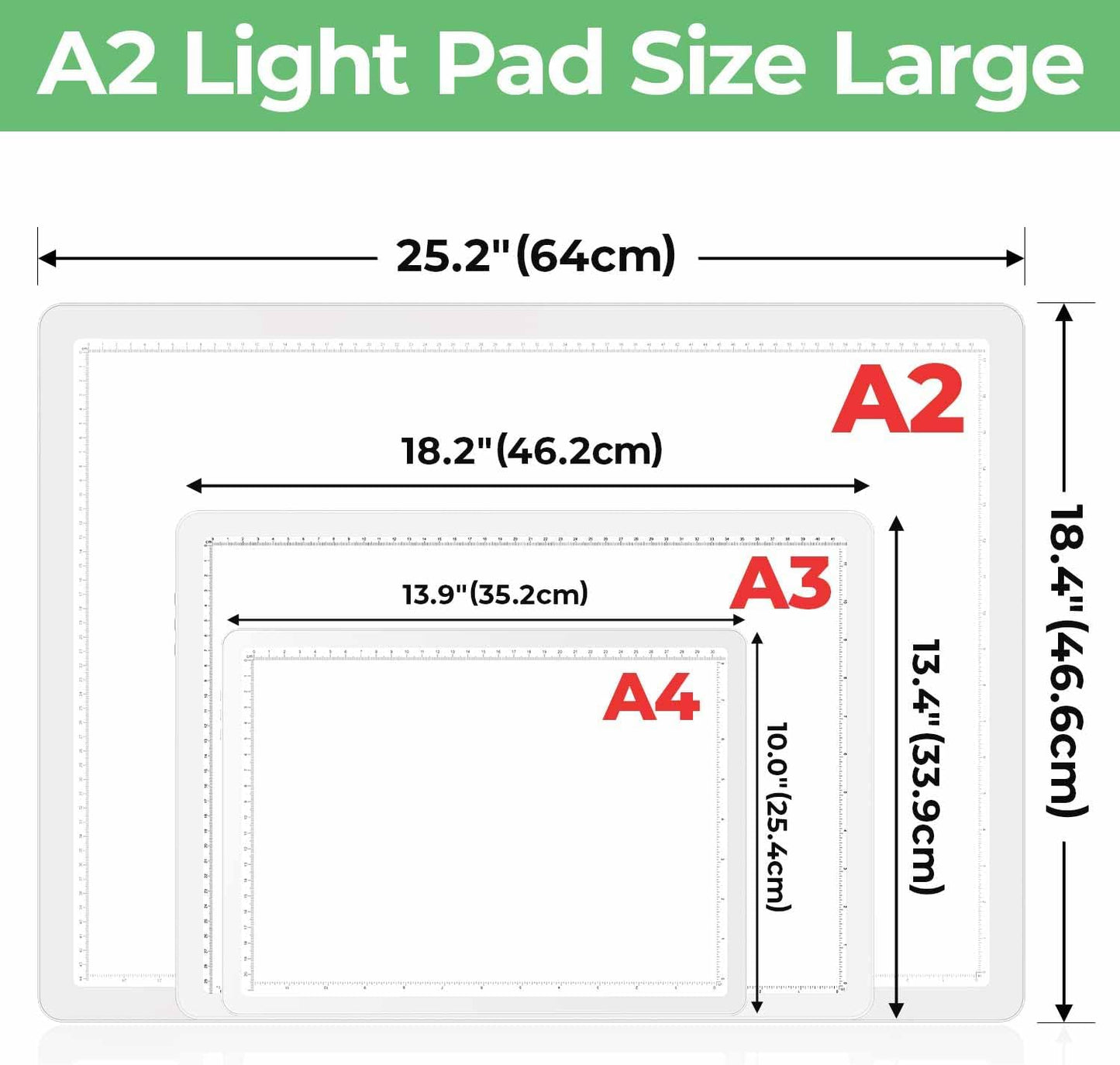 Zocelight Rechargeable A4 Tracing Light Box with Padded Case,Ultra Bright Led Light Pad with Physical Button,Wireless Light Board for Diamond Painting,Dimmable 9000LUX Lightbox for Tracing and Drawing