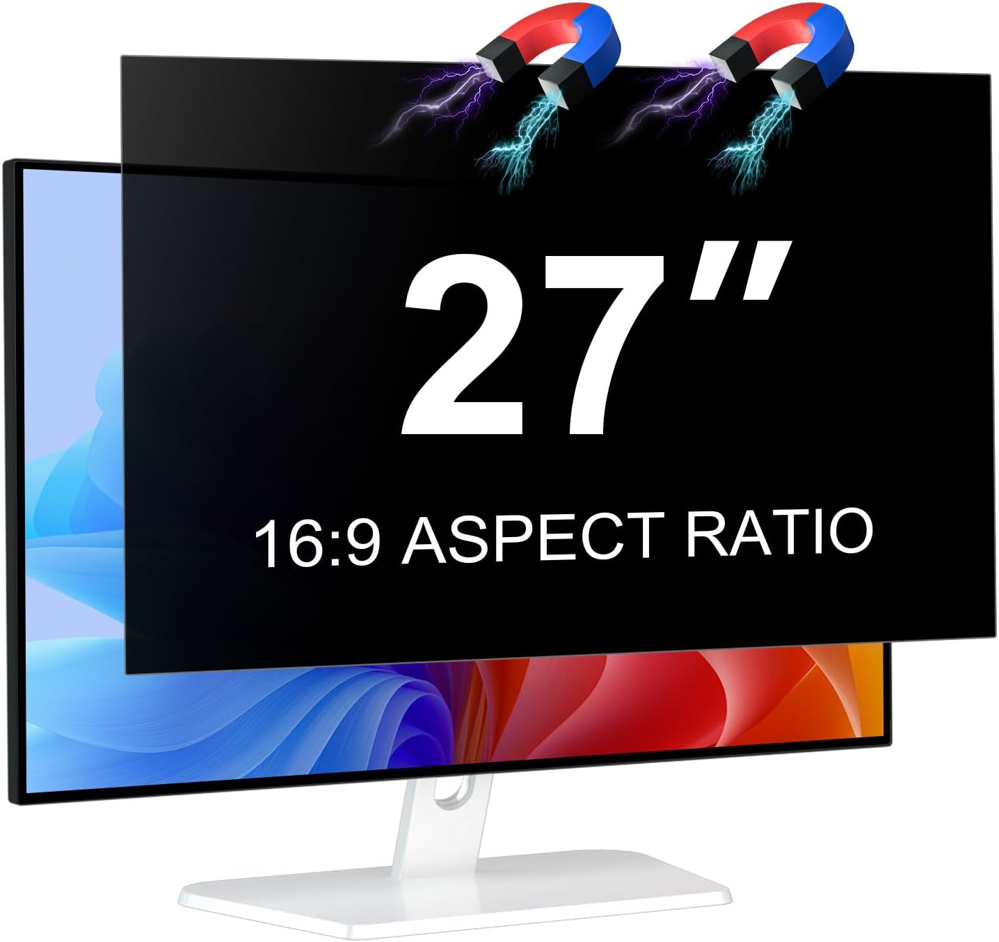 Laptop Privacy Screen 14 Inch 16:9 Aspect Ratio, Laptop Screen Privacy Shield Compatible With Lenovo Hp Dell Acer Asus Thinkpad Envy Xps, Removable Anti Glare Blue Light Computer Filter Protector