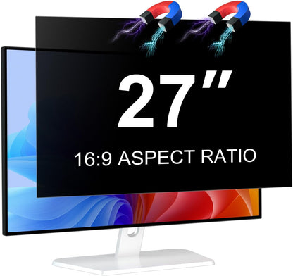Laptop Privacy Screen 14 Inch 16:9 Aspect Ratio, Laptop Screen Privacy Shield Compatible With Lenovo Hp Dell Acer Asus Thinkpad Envy Xps, Removable Anti Glare Blue Light Computer Filter Protector