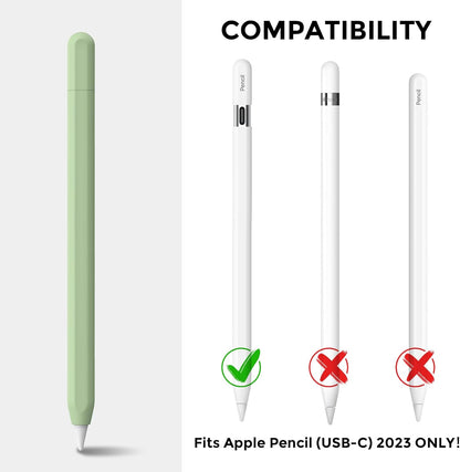 AhaStyle Silicone Case for Apple Pencil (USB-C) 2023 Ultra Thin Proteative Cover Skin Apple Pencil Sleeve Anti-Slip Grip Compatible with Apple Pencil USB C (Lavender)