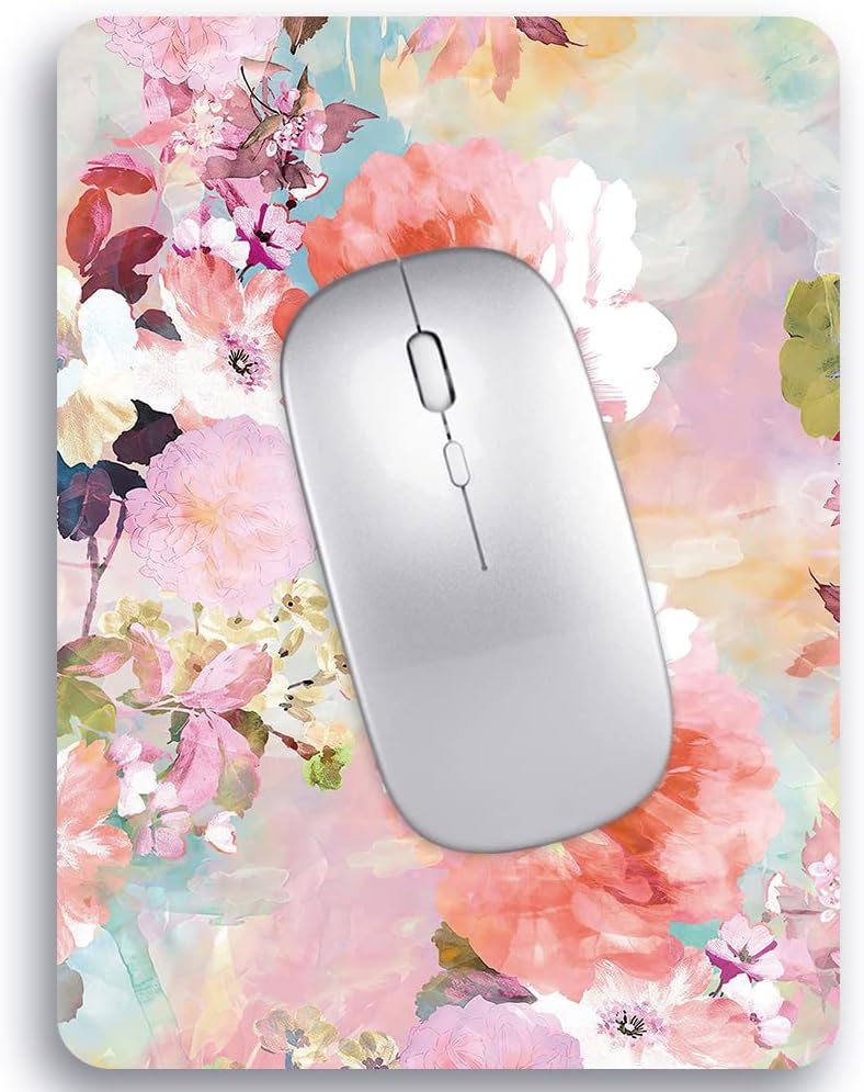 Audimi Small Mouse Pad 6 x 8 Inch, Mini Mouse Pad Thick for Laptop Wireless Mouse Home Office Travel, Portable & Washable (Black)