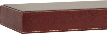 J JACKCUBE DESIGN 7 Slot Sunglasses Organizer, Leather Eyeglass Storage Tray Box for Table, Desk, or Drawer - MK378