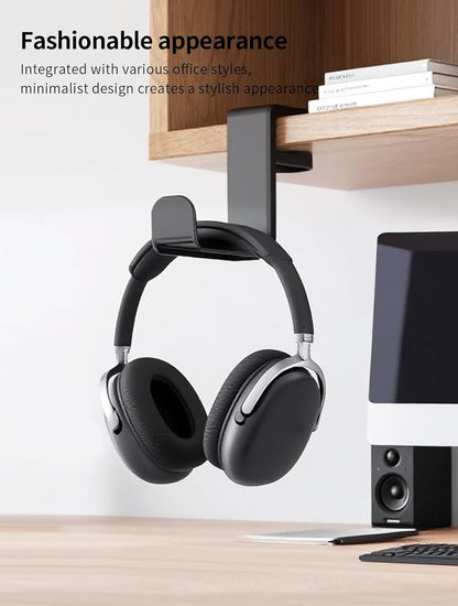 Headphone Hook，Headphone Stand，PC Gaming Headset Holder for Desk，Headset Hook，Desk Headphone Hanger，Desk Hook with 360-Degree Adjustable Rotation