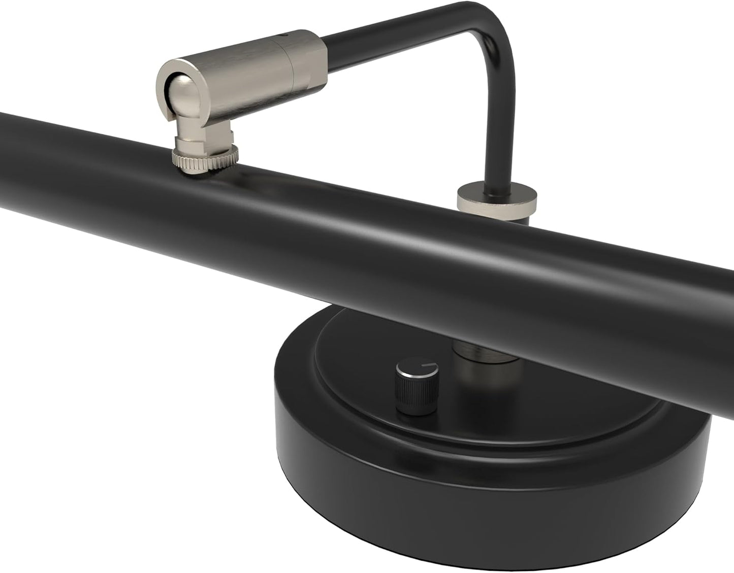 Cocoweb Adjustable LED Upright Piano Desk Lamp in Black with Brass Accents - PLED101D