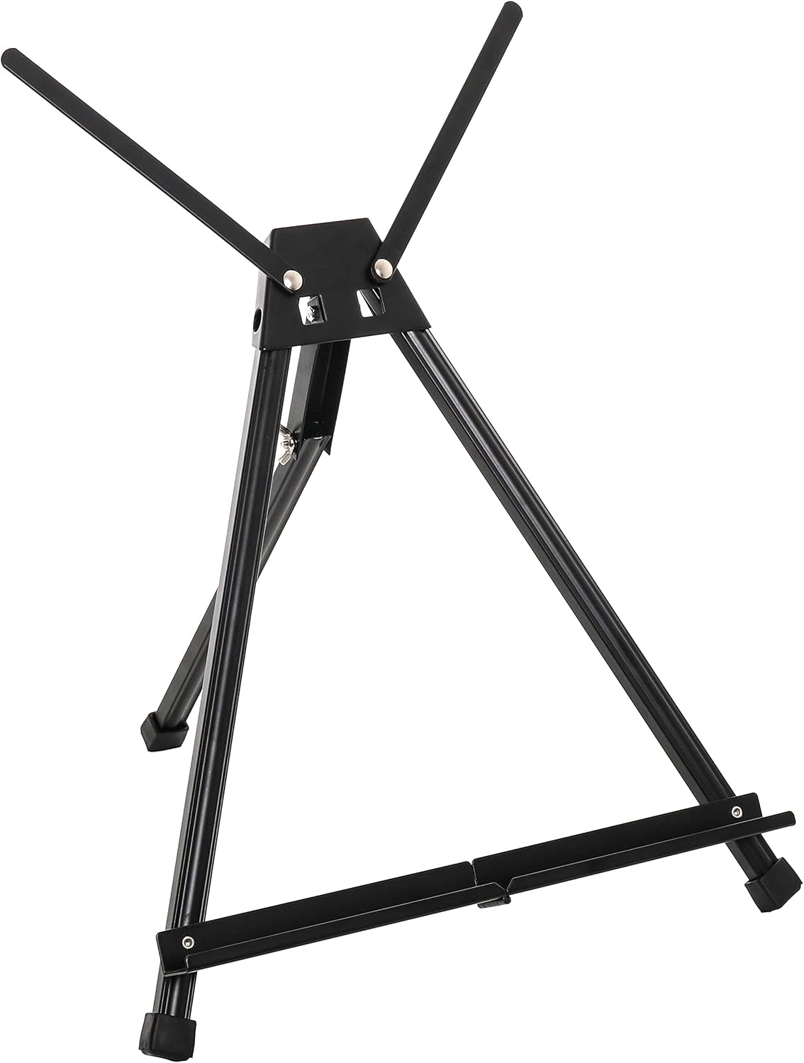 U.S. Art Supply 15 to 21-Inch Adjustable Tabletop Easel for Painting - Black, Aluminum Tripod, Portable Art Easel Stand for Sign Display, Painting Canvas, and Whiteboard