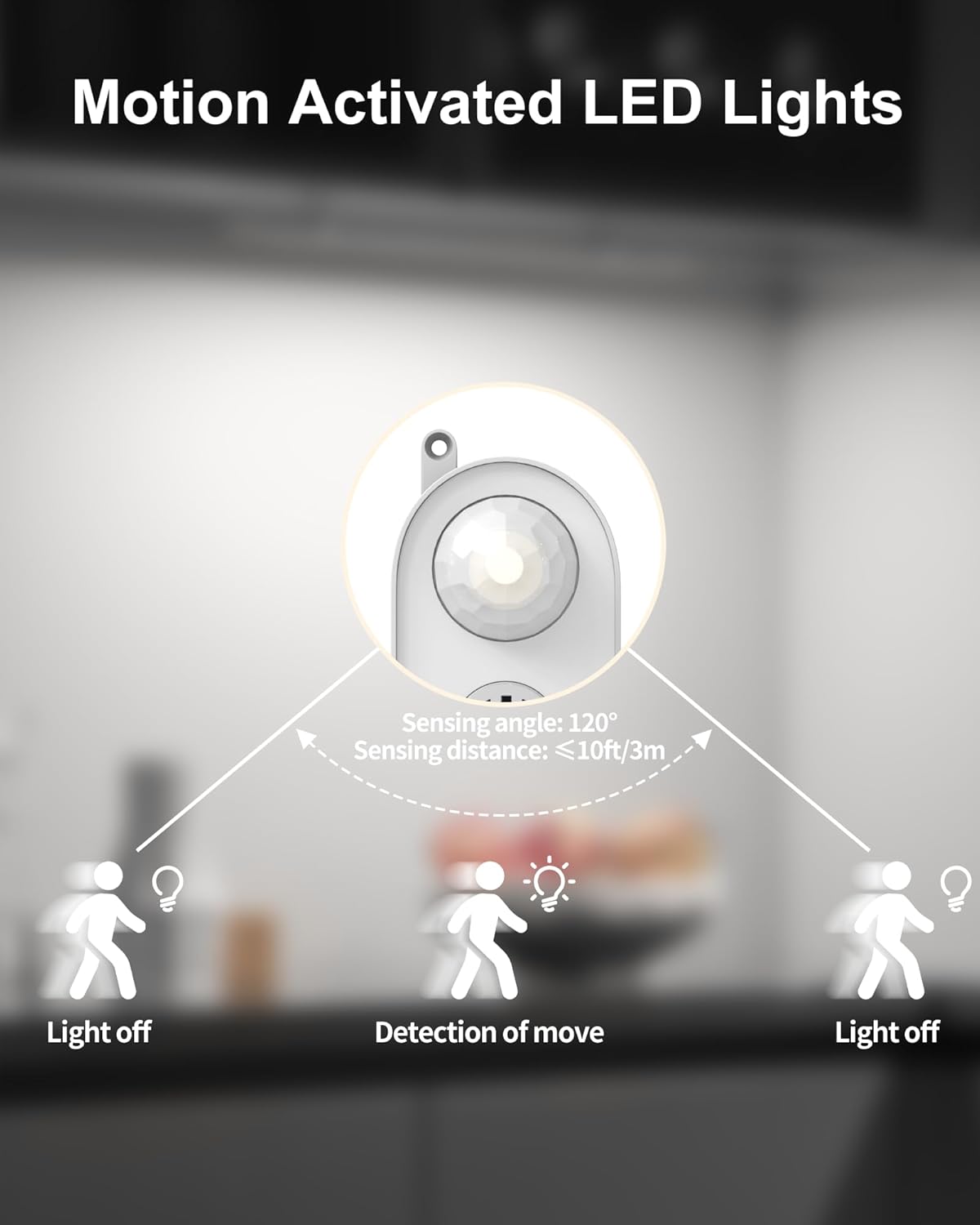 ASOKO Under Cabinet Led Lighting, 12 Inch Light Strip Bar, Daylight White 5000K Dimmable Plug in USB Light, Small Thin Led Under Counter Lighting for Kitchen/Room/Shelf/Desk/Display Case