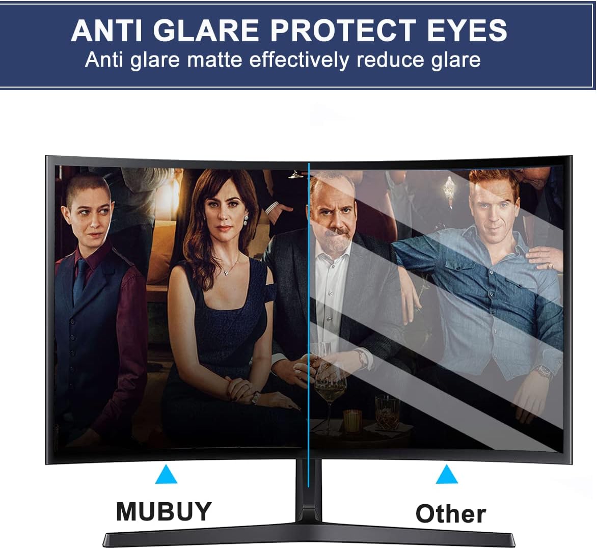 2Pack 22" Anti Glare Matte Monitor Screen Protector for Sceptre/LG/Dell/HP/Acer/ViewSonic/ASUS/Aoc/Samsung Diagonal 22" 16:10 LED PC Screen Gaming Monitor Eye Protection Film (L x W/474 x 296)