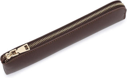 Canvas Pencil Case Small Pencil Pouch Slim Lightweight Pen Case Holder Cute Zipper Bag for School Office