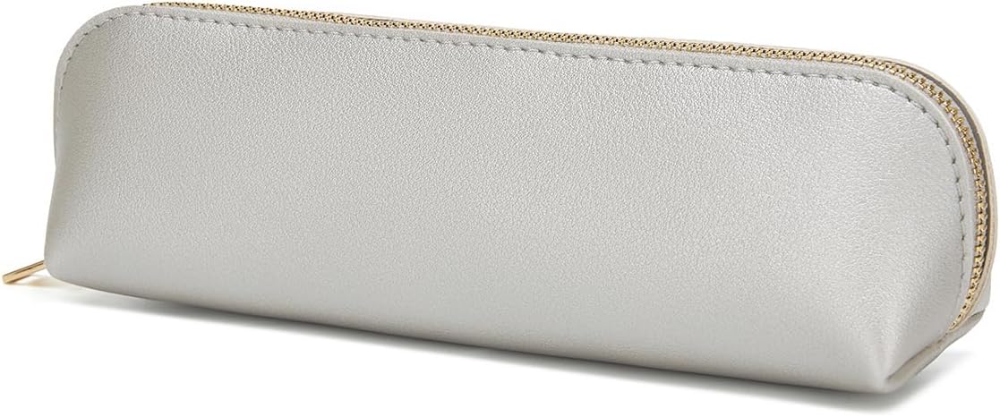 Canvas Pencil Case Cotton Canvas and Simple Multifunctional Pencil Bag Zipper Portable Storage (Black)