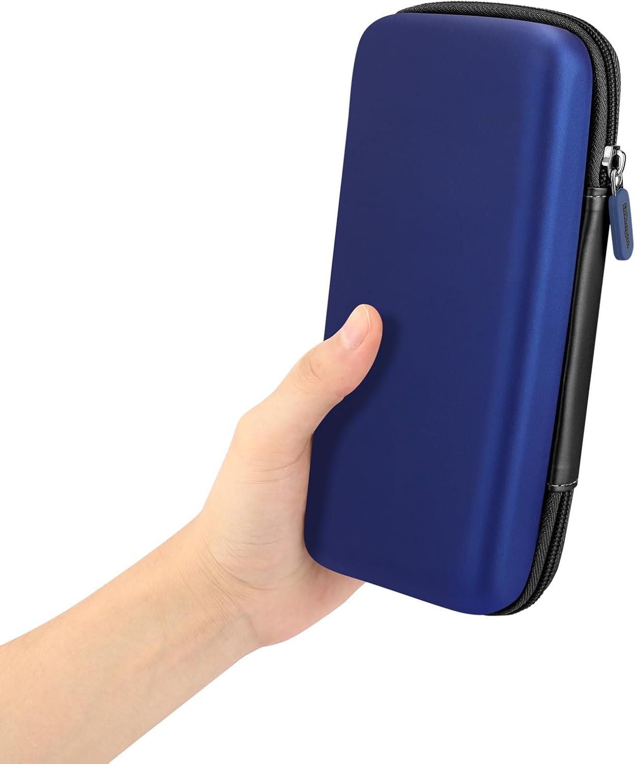 iMangoo Travel Essential Electronics Organizer Pouch Charger Case, Shockproof Dual Zipper Power Bank Cables Tech Accessories Purse, Men & Women Travel Must Have Storage Bag, 6.5x3.2x1 inch Rose Gold