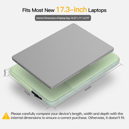 17 inch 360° Protective Laptop Case Sleeve for 2025 HP 17.3 Touchscreen Laptop,Envy 17,Pavilion 17,ASUS Vivobook 17, Shockproof Water-Resistant Computer Bag w/Accessory Pocket