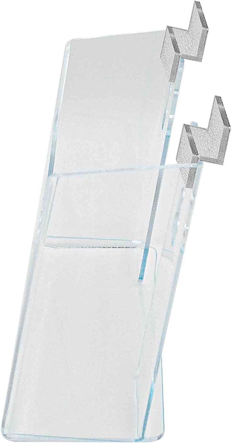 Marketing Holders 6 Pack Suction Cup Brochure Holder Holds 6 Inch Wide Literature Window or Glass Wall Mount Display Indoor Graphic Images Amenity Flyers or Reference Sheet Racks