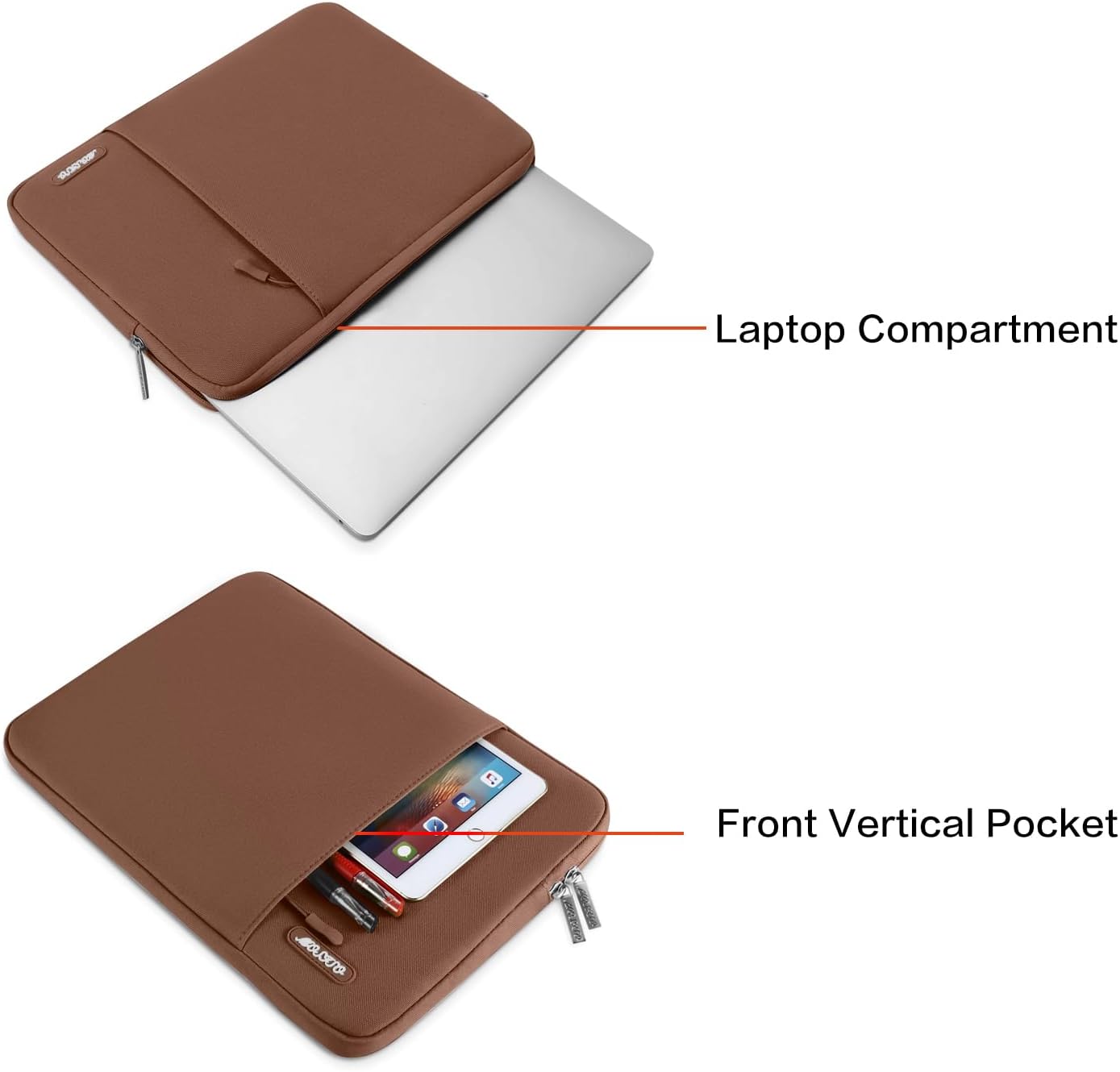 MOSISO Laptop Case 15 inch, 15 inch Laptop Sleeve Compatible with MacBook Air M5 A3448 M4 A3241 M3 A3114 M2 A2941 2026-2023, Dell XPS, Polyester Vertical Computer Sleeve Bag with Pocket, Black - Colors A