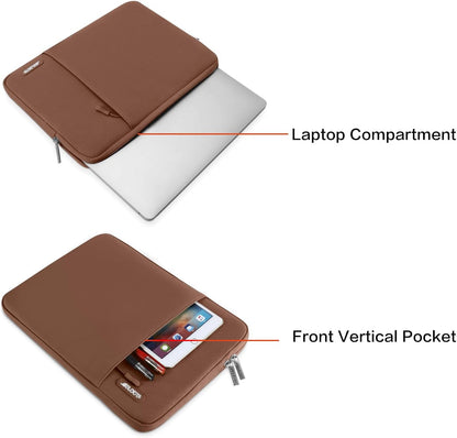 MOSISO Laptop Case 15 inch, 15 inch Laptop Sleeve Compatible with MacBook Air M5 A3448 M4 A3241 M3 A3114 M2 A2941 2026-2023, Dell XPS, Polyester Vertical Computer Sleeve Bag with Pocket, Black - Colors A