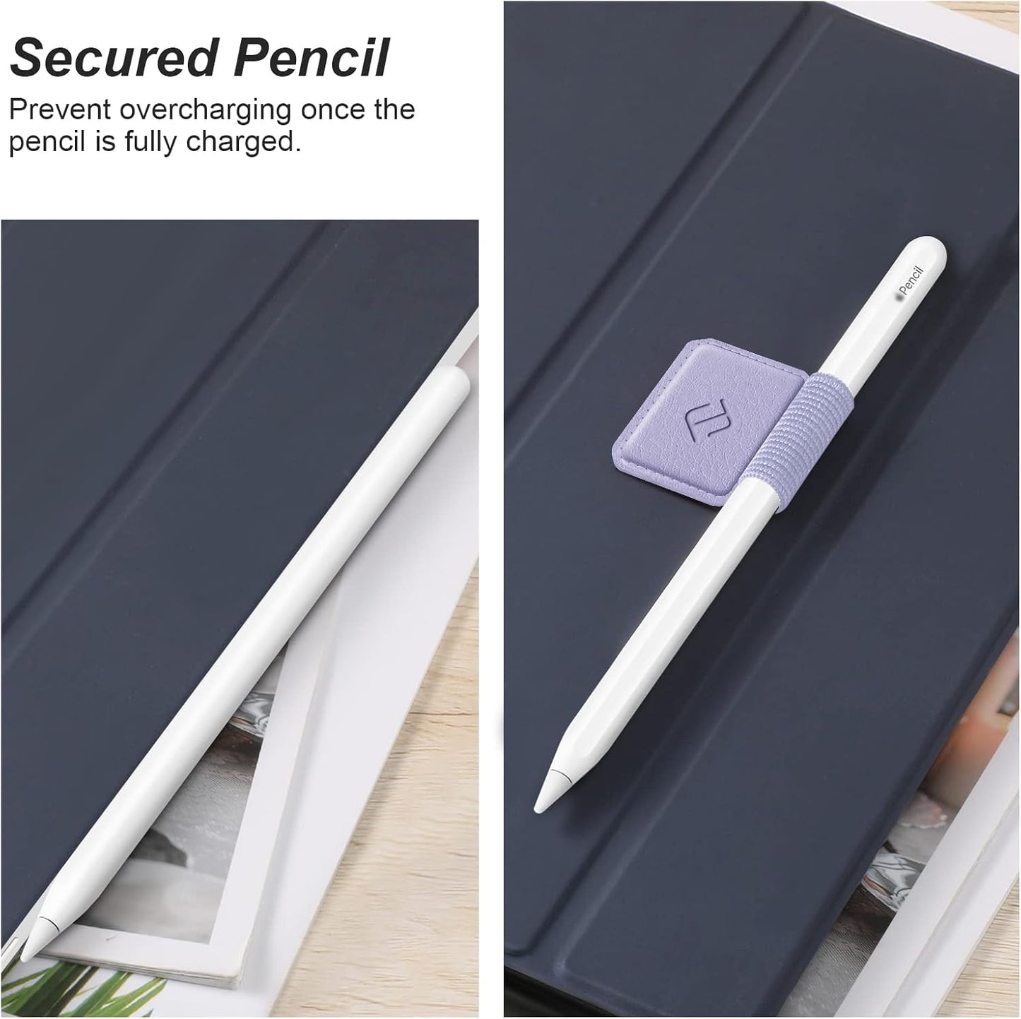 Fintie 4 Pack Pen Loop Holder for Apple Pencil Pro, Apple Pencil (USB-C / 1st / 2nd Generation) and Stylus Pens, Elastic Adhesive Leather Sleeve Attached to Cases, Black