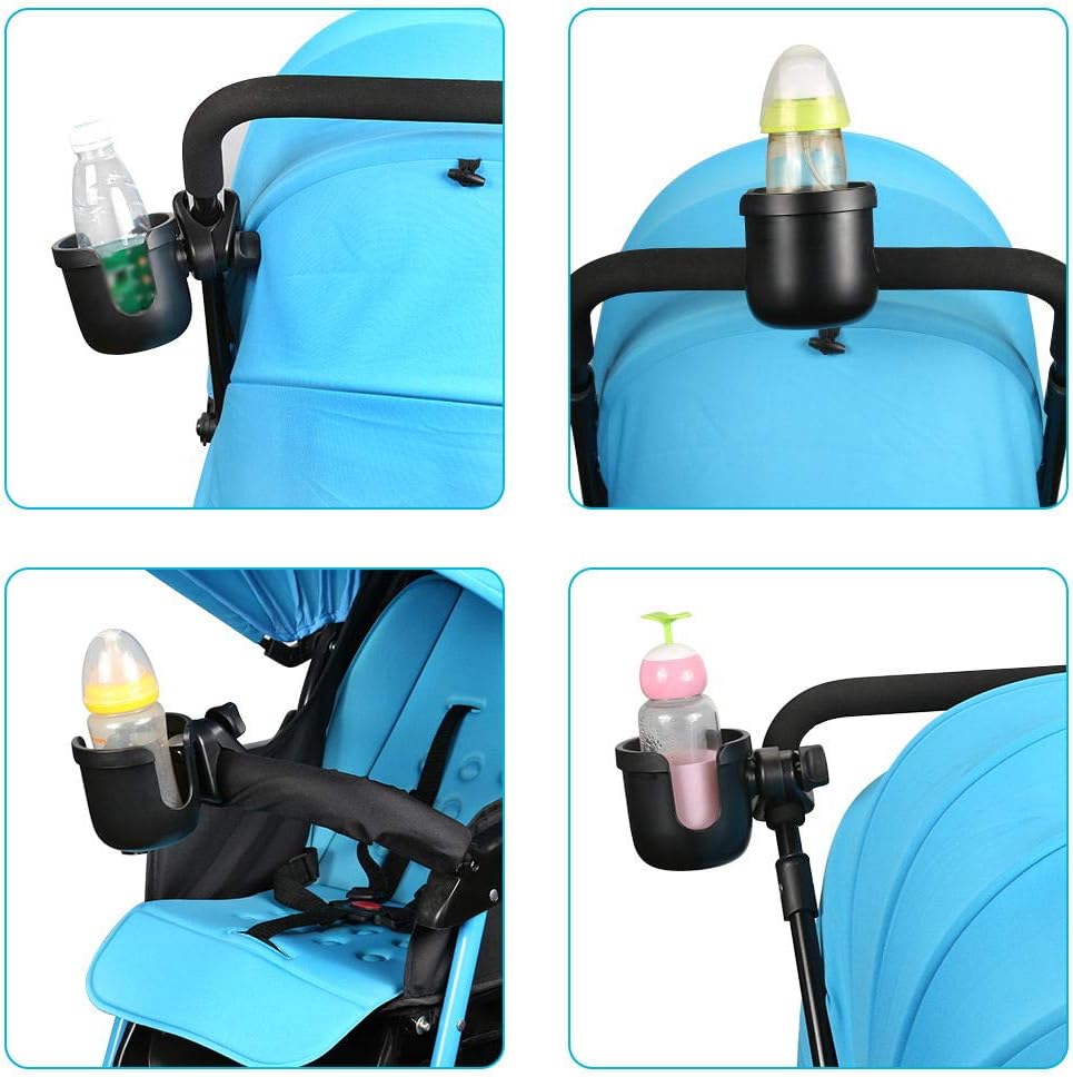 Accmor Stroller Cup Holder, Universal Cup Holder for Uppababy Nuna Doona Strollers, Bottle Drinks Holder for Wheelchair, Walker, Bike, Scooter
