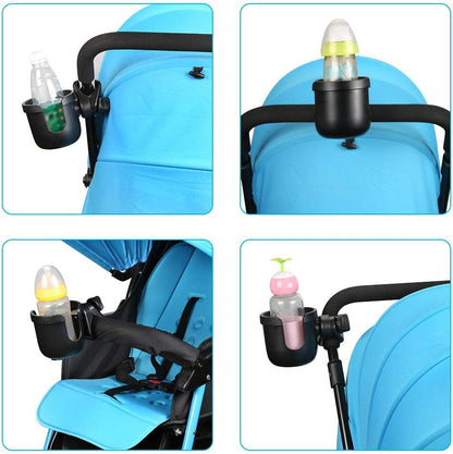 Accmor Stroller Cup Holder, Universal Cup Holder for Uppababy Nuna Doona Strollers, Bottle Drinks Holder for Wheelchair, Walker, Bike, Scooter