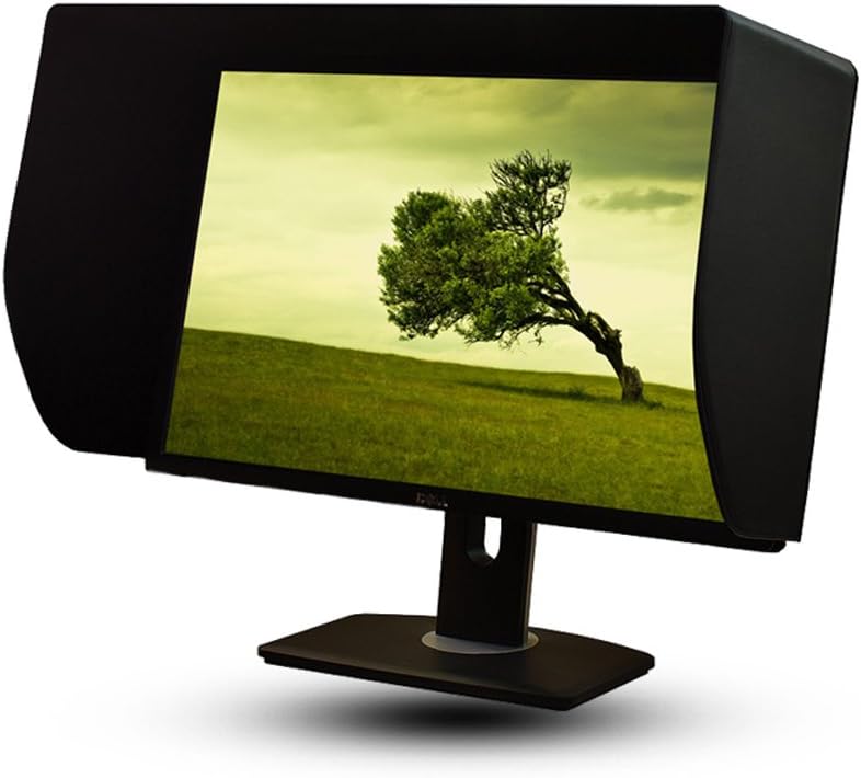 iLooker-23E 23&24-inch Ultr-Slim Frame LCD LED Video Monitor Hood Sunshade Sunhood for Dell HP Viewsonic Philips Samsung LG EIZO NEC ASUS ACER BENQ AOC Lenovo, Fits Monitor Frame Width 530-550mm