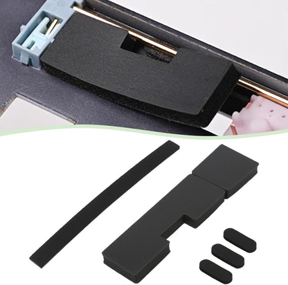 7pcs Mechanical Keyboard Spacebar Silencer Pad Poron Eva Stabilizer Foam Pad Compatible with 6.25U/7U Space Bar Caps Black