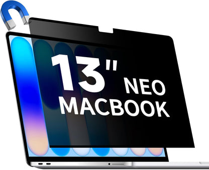 Magnetic Privacy Screen for 2026 MacBook Neo 13-Inch, Removable Matte Laptop Privacy Screen Shield Anti Glare Blue Light Filter - Anti-Spy for Mac Neo A18 Pro Chip