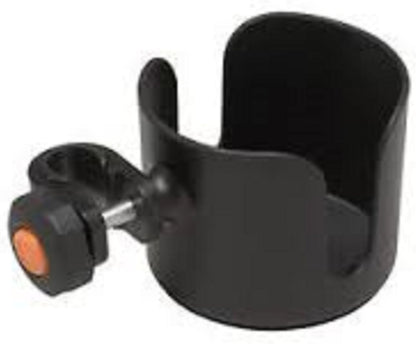Drive Medical Universal Clamp-On Cup Holder For Walker, Rollator, & Wheelchair, 3.5 x 4 Inch, Black