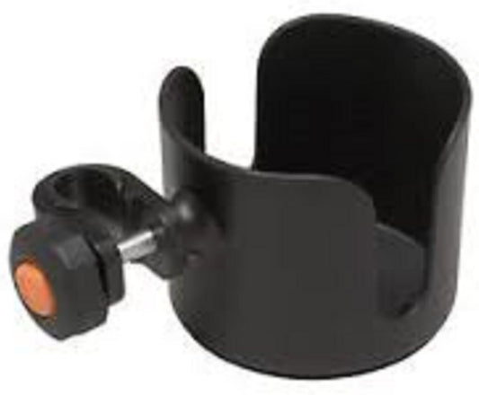Drive Medical Universal Clamp-On Cup Holder For Walker, Rollator, & Wheelchair, 3.5 x 4 Inch, Black