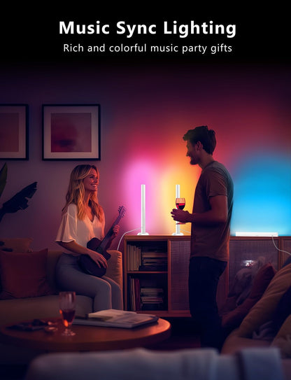 DAYBETTER Smart LED Light Bars, RGB Light Bar, 14 Inches TV Backlights with Scene and Music Modes, Smart Light Bars with Multiple Placement Options, Mood Lighting, PC Gaming Light Bar for Room Decor