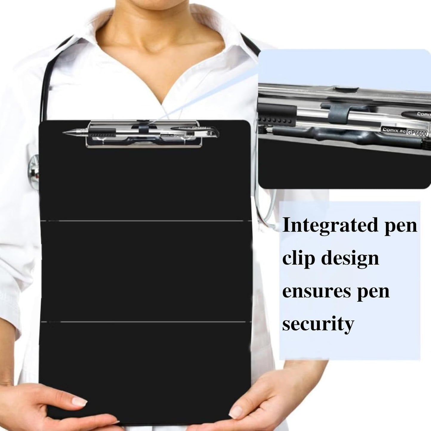 Foldable Nursing Clipboard with Cheat Sheets 2-4Pack Thick Sturdy Medical Writing Board for Nurses, Nursing Students & CNAS | Portable Clipboard with Pen Holder & Ruler for Hospital Clinical Duty (2)