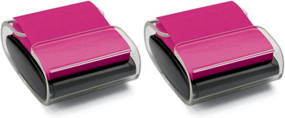 Post-it Pop-up Notes Dispenser, 3x3 in, Black Base Clear Top, Pack Includes Dispenser and a 45-Sheet Pad of Pop-up Notes (WD-330-BK)