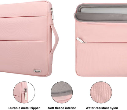 Voova 15.6 16 Inch Laptop Sleeve Case Compatible with MacBook Pro 16 M1/M2/M3/M4 Max 2019-2025, 15.6-16” Hp Lenovo Acer Asus, Waterproof Slim Computer Bag Cover with Handle, Grey