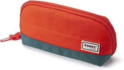 Sooez Wide-Opening Pencil Pen Case, Lightweight & Spacious Pencil Bag Pouch Box Organizer, Aesthetic Supply with Triangular Design for Adults, Grey