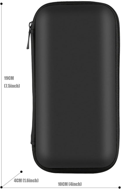 iMangoo Travel Essential Electronics Organizer Pouch Charger Case, Shockproof Dual Zipper Power Bank Cables Tech Accessories Purse, Men & Women Travel Must Have Storage Bag, 6.5x3.2x1 inch Rose Gold
