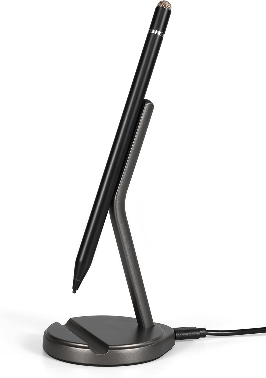 Magnetic Charger Stand for Apple Pencil 2nd Generation Only: Elegant 2-in-1 Wireless Charging Stand & Groove Holder for iPad Pencil 2nd Gen–Perfect Charging, Storage, and Desktop Decor Partner