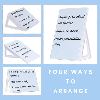 Desktop Dry Erase Board, Small Whiteboard with Stand, A5 Size 8.3 x 5.8 Inches with A Dry Erase Marker, Detachable Stand & to Do List Card (A5)