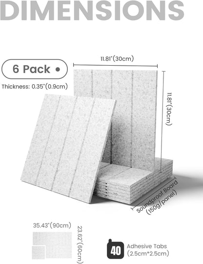 Fluxynara Large Felt Bulletin Board 48" x 36" Cork Board Alternative-12 Pack with 70 Safe Removable Adhesive Tabs, Cork Boards for Walls Cork Board for Home Office Classroom Pin Board (Oatmeal)