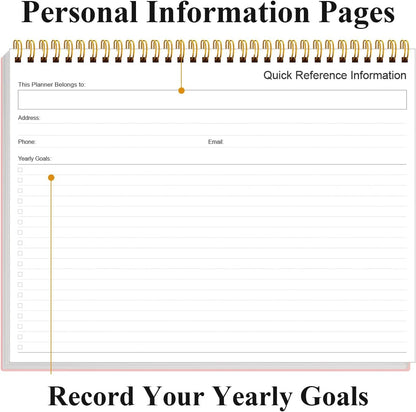 Weekly Productivity Dashboard - 8.5" x 11" Dashboard Desk Notepad Has 6 Focus Areas to List Tasks for Goals, Projects, Clients, Academic or Meal-Organize Your Daily Work Efficiently, 54 Weeks, Green