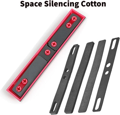 4 Pcs Keyboard Spacebar Foam Silencer Pads – 1mm & 3mm EVA Sound Dampeners for 6.25u Mechanical Keyboards, Ideal for Gaming & Office Typing