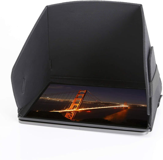 Collapsible Molded iPad Pro 11" Sun Shade and Privacy Hood - Compatible With iPad 11 Inch - Case Travel Cover - Sun Shield Protector Monitor Hood - MADE IN USA