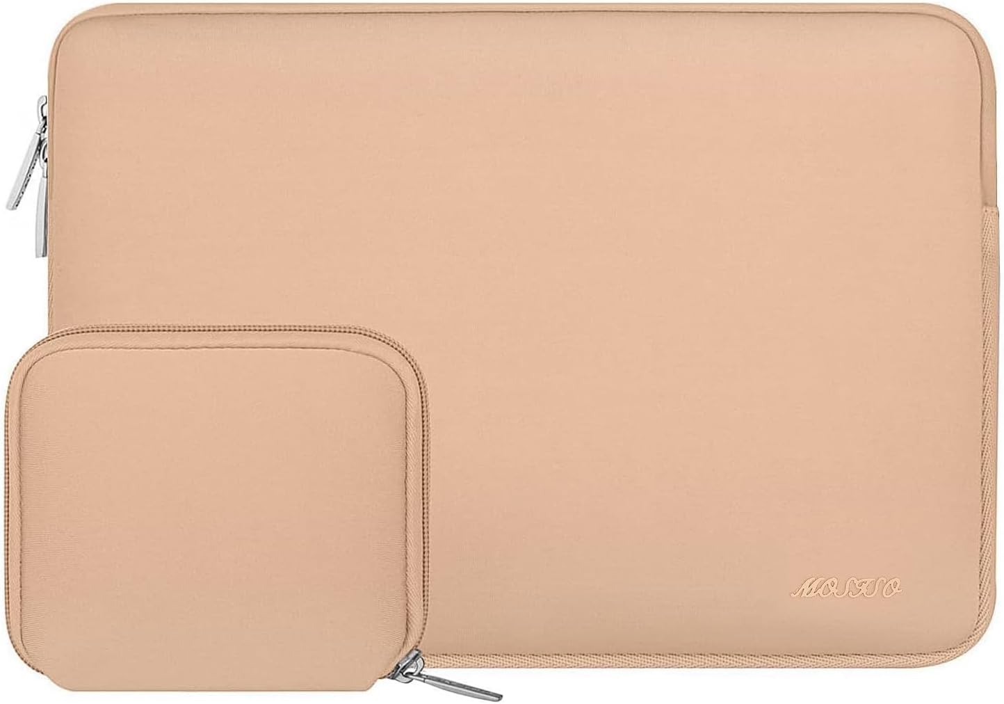 MOSISO Laptop Case 13.3 inch, 13-13.3 inch Laptop Sleeve Bag Compatible with MacBook Air/Pro 13/Pro 14 M5 M4 M3 M2 M1, HP Dell ASUS Lenovo, Neoprene Computer Sleeve Bag with Small Case, Baby Pink - Colors A