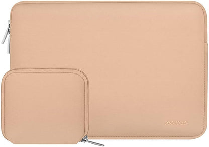 MOSISO Laptop Case 13.3 inch, 13-13.3 inch Laptop Sleeve Bag Compatible with MacBook Air/Pro 13/Pro 14 M5 M4 M3 M2 M1, HP Dell ASUS Lenovo, Neoprene Computer Sleeve Bag with Small Case, Baby Pink - Colors A