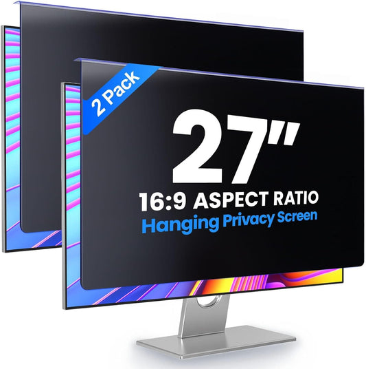 Computer Privacy Screen Filter 24" Hanging Privacy Screen Protector Compatible Widescreen Computer Monitor with Aspect Ratio 16:9,Anti-Glare Privacy Screen Protector for 23.6" 23.8" Monitor