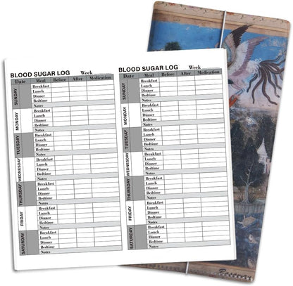qianshan Travelers Notebook Inserts with PVC Sleeve,Undated Weekly Planner,Weekly To Do List Notepad,TN Journal,30 Sheets,8.5" x 4.7",Pocket Travelers Notebook for Journals,Diaries,Planners,Pink Cat