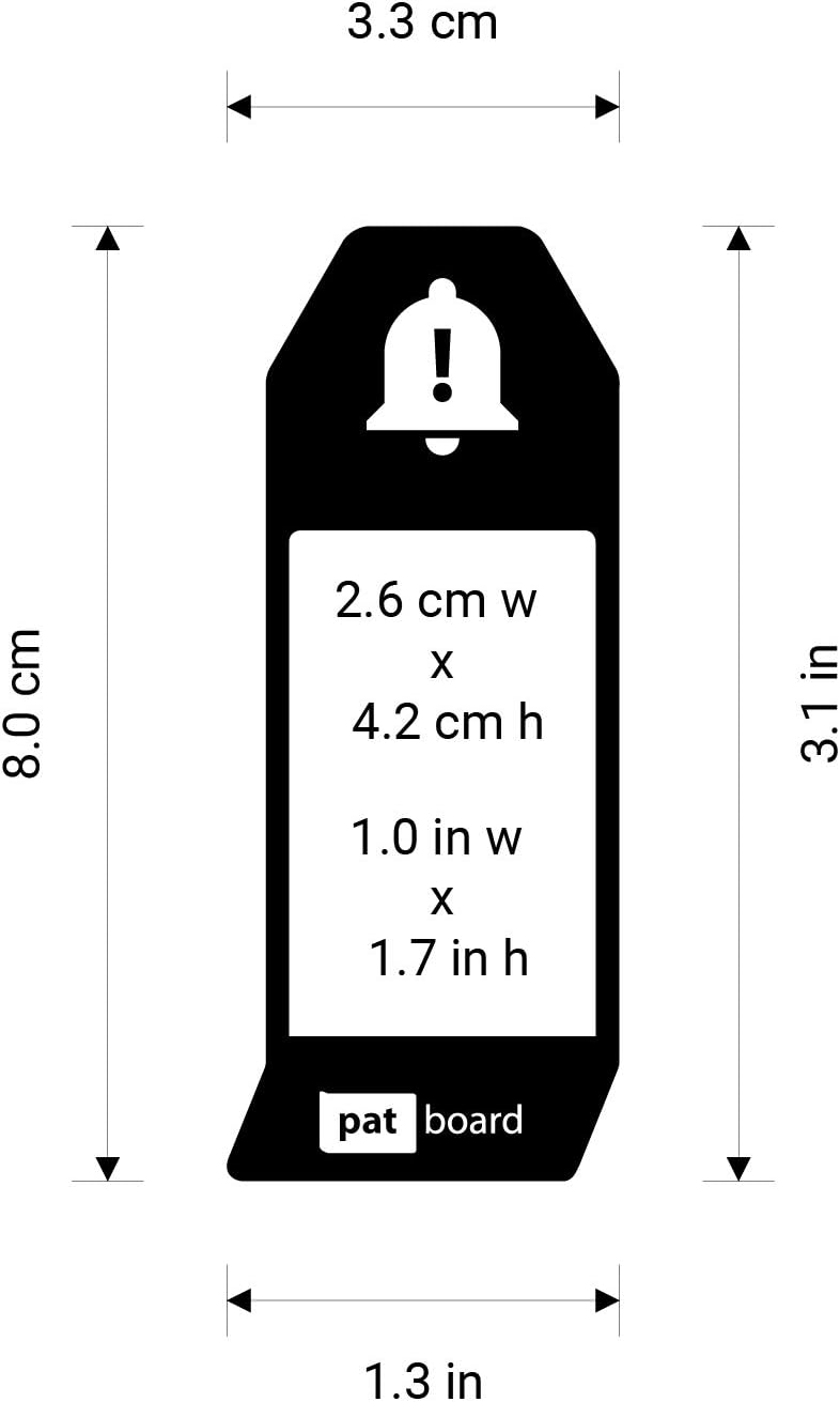 PATboard Scrum Board and Kanban Board - IMPEDIMENTcards to Mark impediments - with nanocups® for Glass - Set of 8