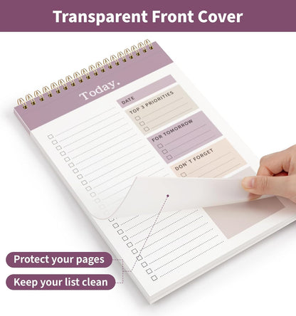 104 Pgs Weekly To Do List Notepad, 52 Duplex-Printed Undated Sheets 100 GSM（8.5"×11") Weekly Desk Planner For Work Home School Office Desk Accessories Supplies & Goal Setting Tasks - Green