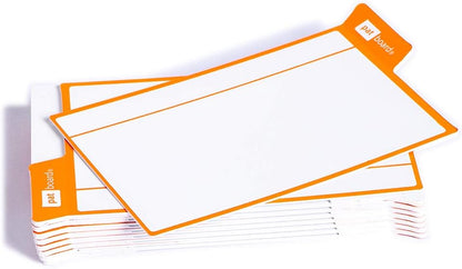 PATboard Scrum Board and Kanban Board - 16 Task Cards Medium - with nanocups® for Glass - Blue