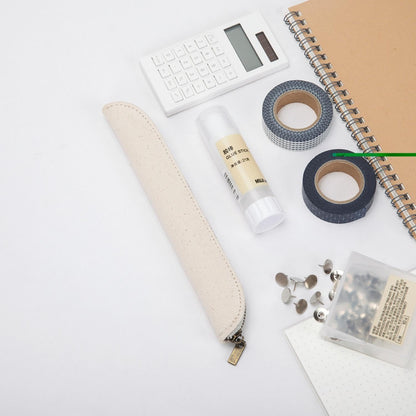 Pencil Case Durable Pencil Pouch for Pens School Featuring Oxford Lap Design (Khaki,Oxford)
