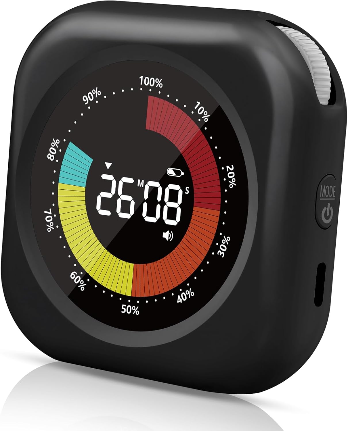 PERSUPER Visual Timer for Kids, 10 Hours Countdown/Up, with Rechargeable, 3 Volume Levels, 3 Brightness Display, and Magnetic, Homeschool Study Tool, Large Digital Timers for Classroom, Kitchen