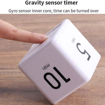 JOYIT Cube Timer 1 3 5 10 Minutes - Flip Countdown Visual Timer for Time Management, Kitchen, Workout, Study, Classroom, Office, Games