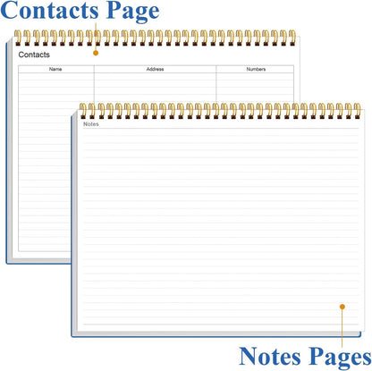 Weekly Productivity Planner - 8.5" x 11" Dashboard Desk Notepad Has 6 Focus Areas to List Tasks for Goals, Projects, Clients, Academic or Meal-Organize Your Daily Work Efficiently, 54 Weeks, Green