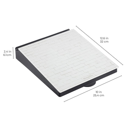ECR4Kids MessageStor Dry-Erase Glass Board Memo Station, Desk Organizer, Assorted